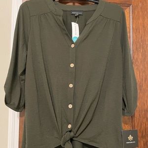 Fortune&Ivy Tunic - Olive Green